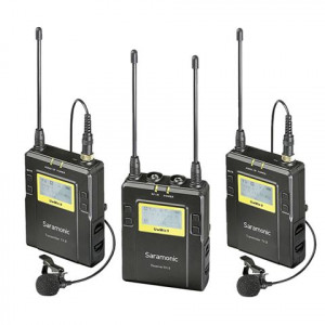 Saramonic UwMic9 TX9 + TX9 + RX9 UHF draadloze lavalier microfoon set