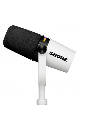 Shure MV7+ Hybride XLR/USB-C dynamische microfoon - Wit