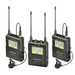 Saramonic UwMic9 TX9 + TX9 + RX9 UHF draadloze lavalier microfoon set
